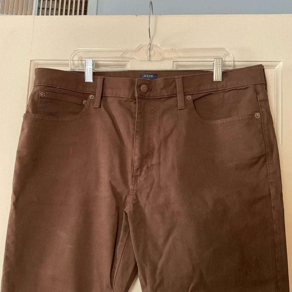 J.Crew Straight-fit garment-dyed five-pocket jean Espresso Brown Men’s 36x30 NWT